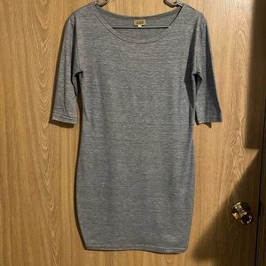 Grey Piko Dress